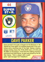 1991 Score 100 Superstars Dave Parker #44