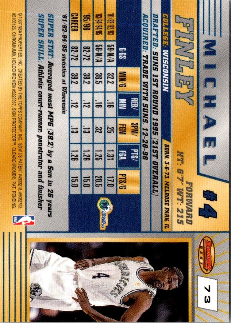 1996 Bowman's Best Michael Finley