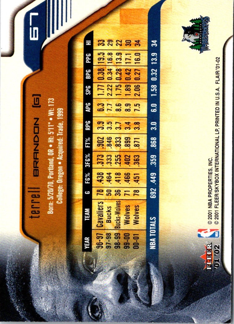 2001 Flair Terrell Brandon