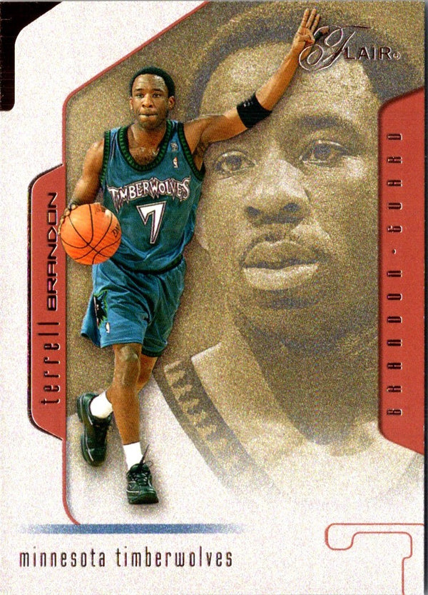 2001 Flair Terrell Brandon #67