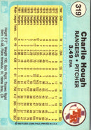 1982 Fleer Charlie Hough