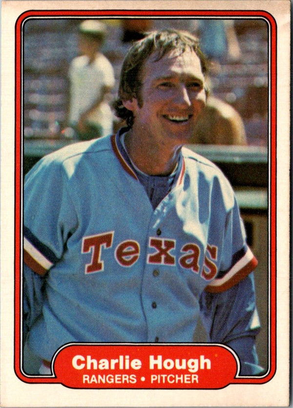 1982 Fleer Charlie Hough #319