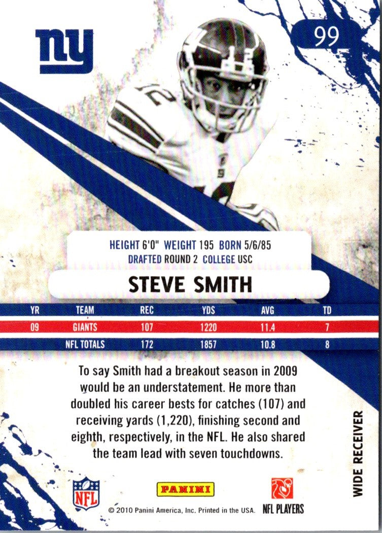 2010 Panini Rookies & Stars Longevity Steve Smith