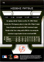 2005 Donruss Zenith Hideki Matsui #72