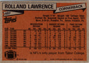 1981 Topps Rolland Lawrence