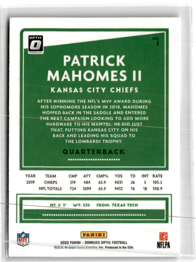 2020 Donruss Patrick Mahomes II