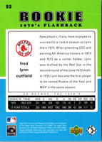 2001 Upper Deck Decade 1970's Fred Lynn #93
