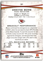 2012 Bowman Dwayne Bowe #31
