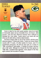 1991 Ultra Esera Tuaolo #295 Rookie
