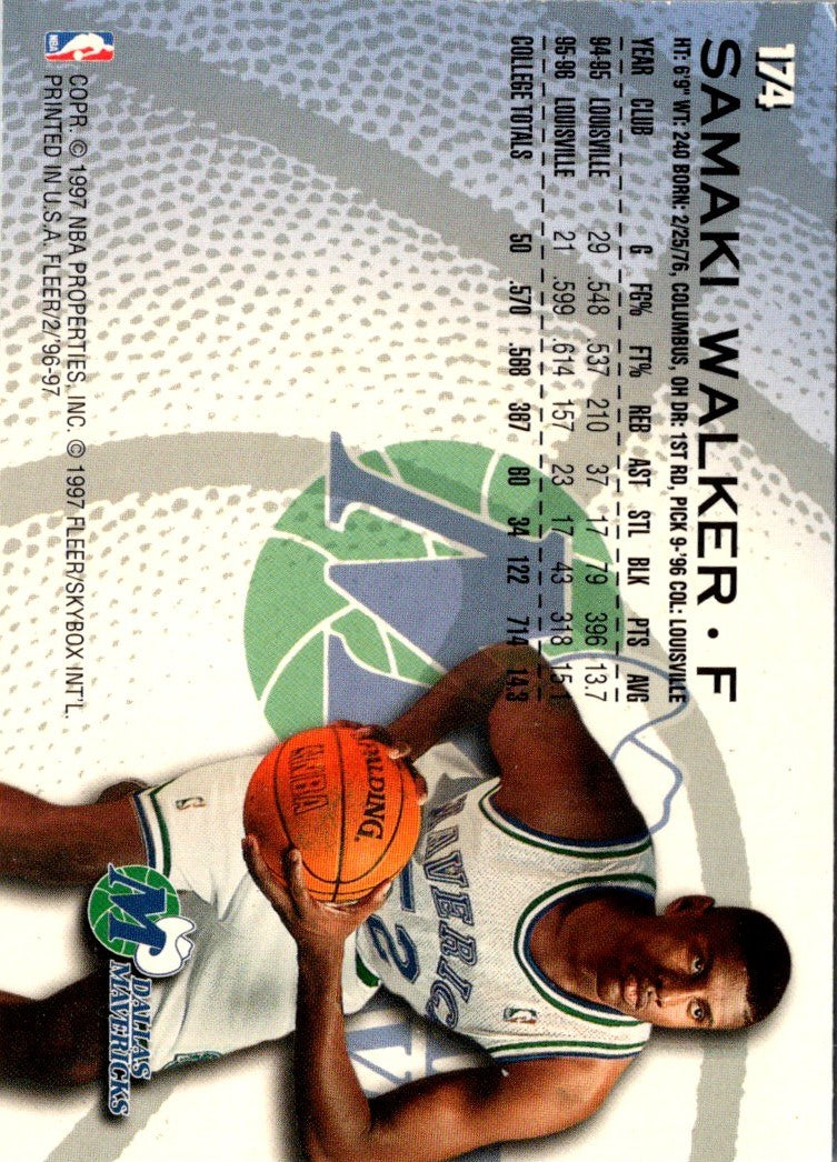 1996 Fleer Samaki Walker