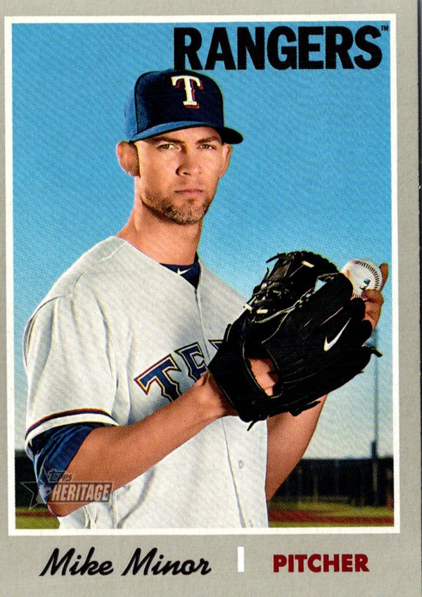 2019 Topps Heritage Mike Minor #389