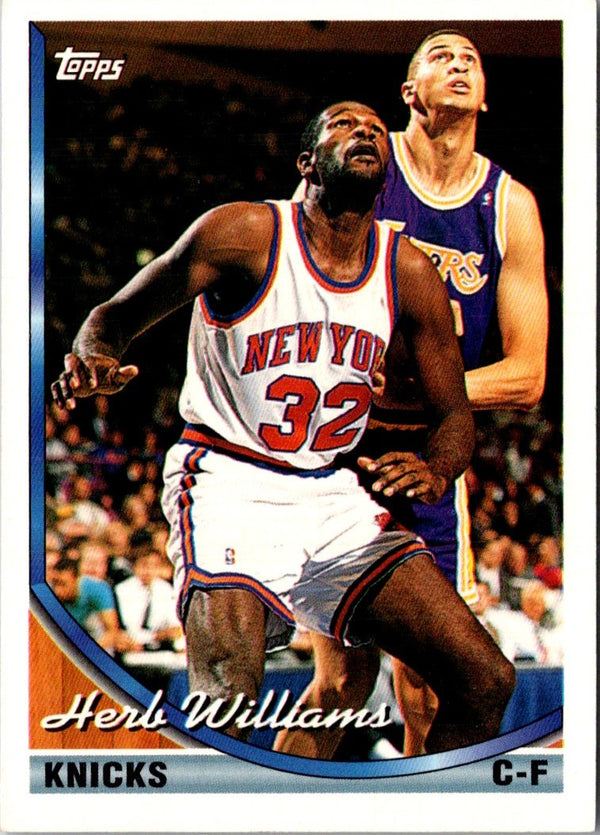 1993 Topps Herb Williams #278