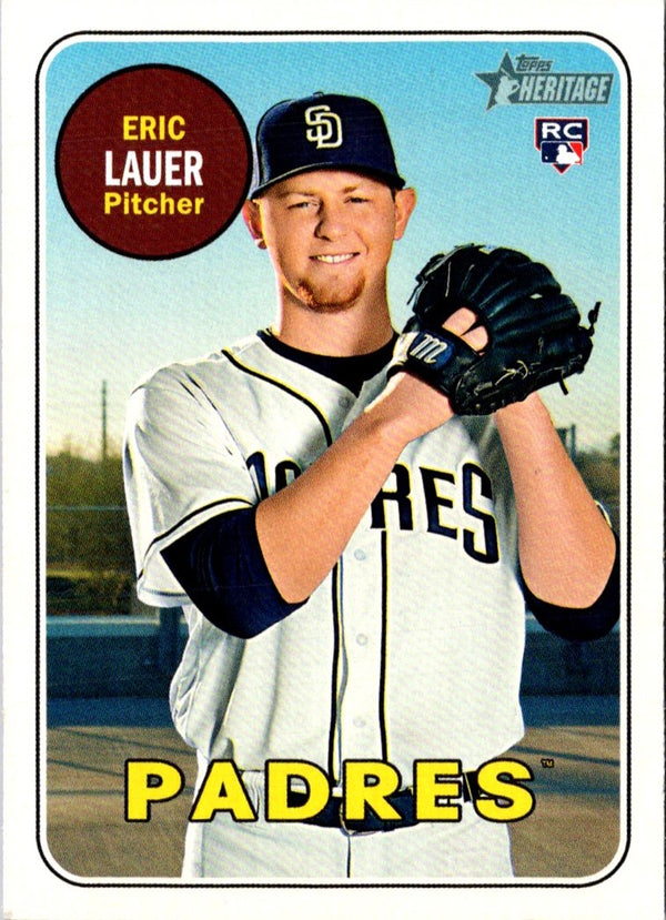 2018 Topps Heritage Eric Lauer #685 Rookie