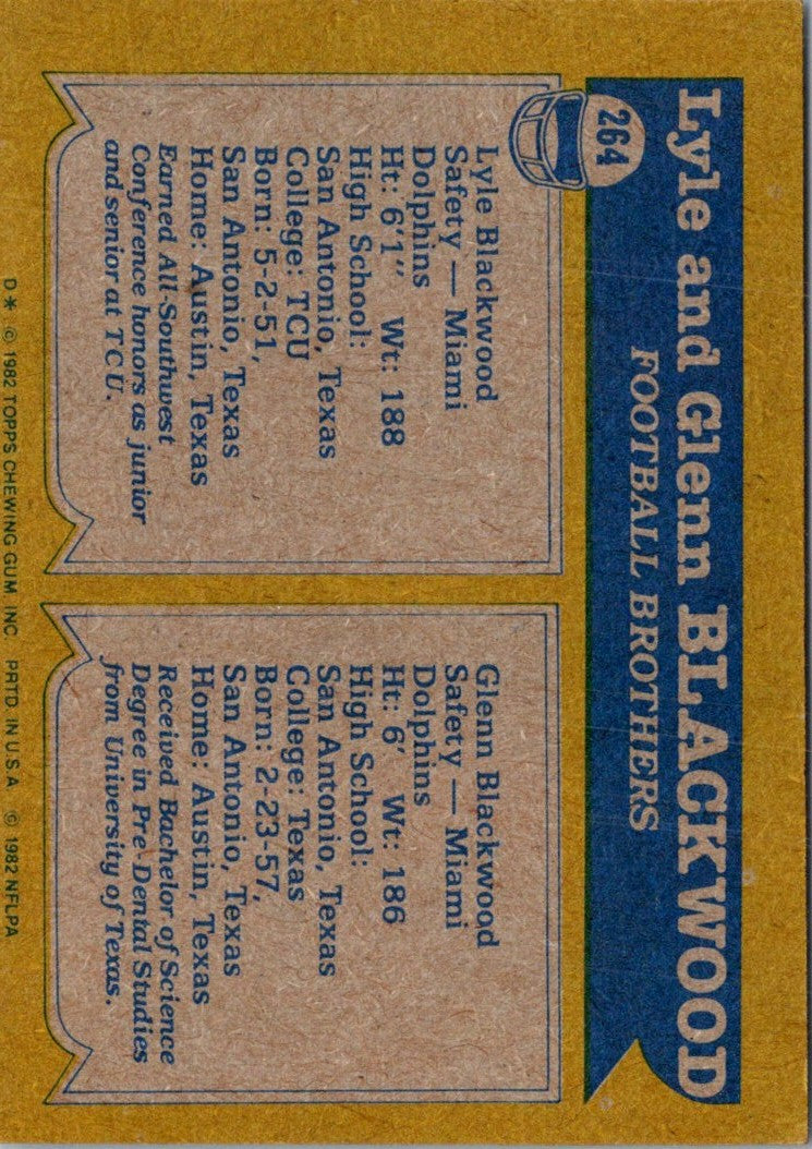 1982 Topps Lyle Blackwood/Glenn Blackwood