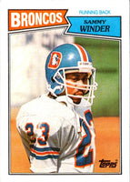 1987 Topps Sammy Winder #33