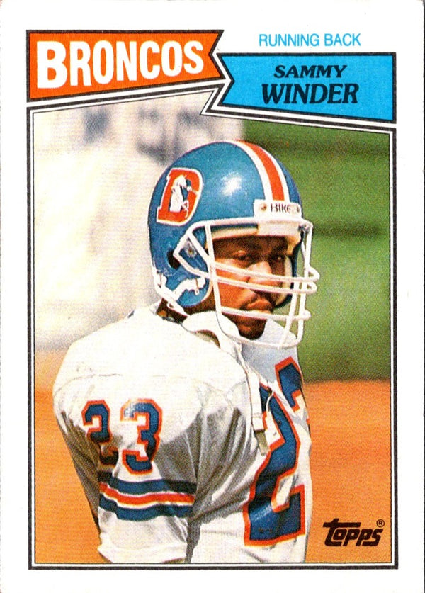 1987 Topps Sammy Winder #33