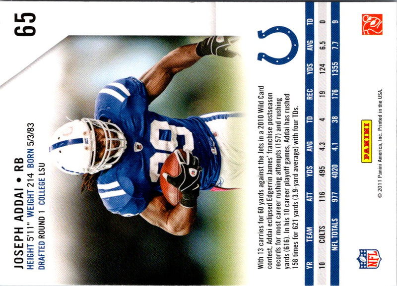 2012 Panini Dallas Clark/Joseph Addai