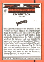 1990 Donruss Super Diamond Kings Ed Whitson #26
