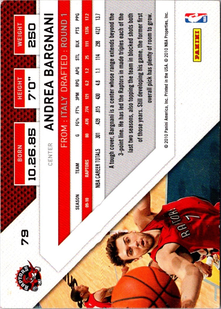 2010 Panini Threads Andrea Bargnani