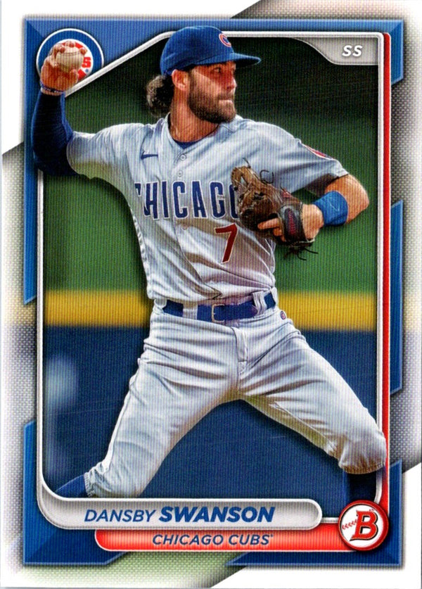 2024 Bowman Green Pattern Dansby Swanson #92