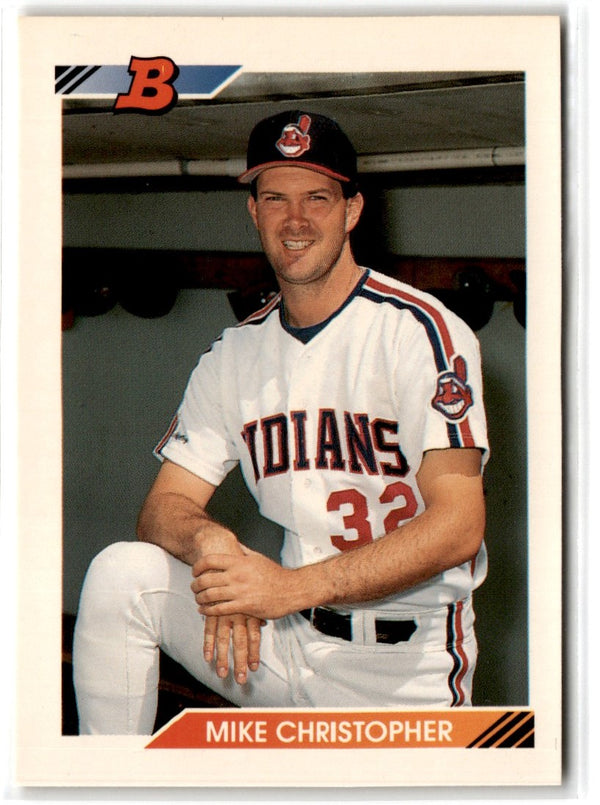 1992 Bowman Mike Christopher #374 Rookie