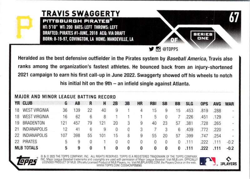 2023 Topps Travis Swaggerty