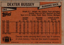 1981 Topps Dexter Bussey