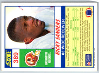 1990 Score Ricky Sanders #389