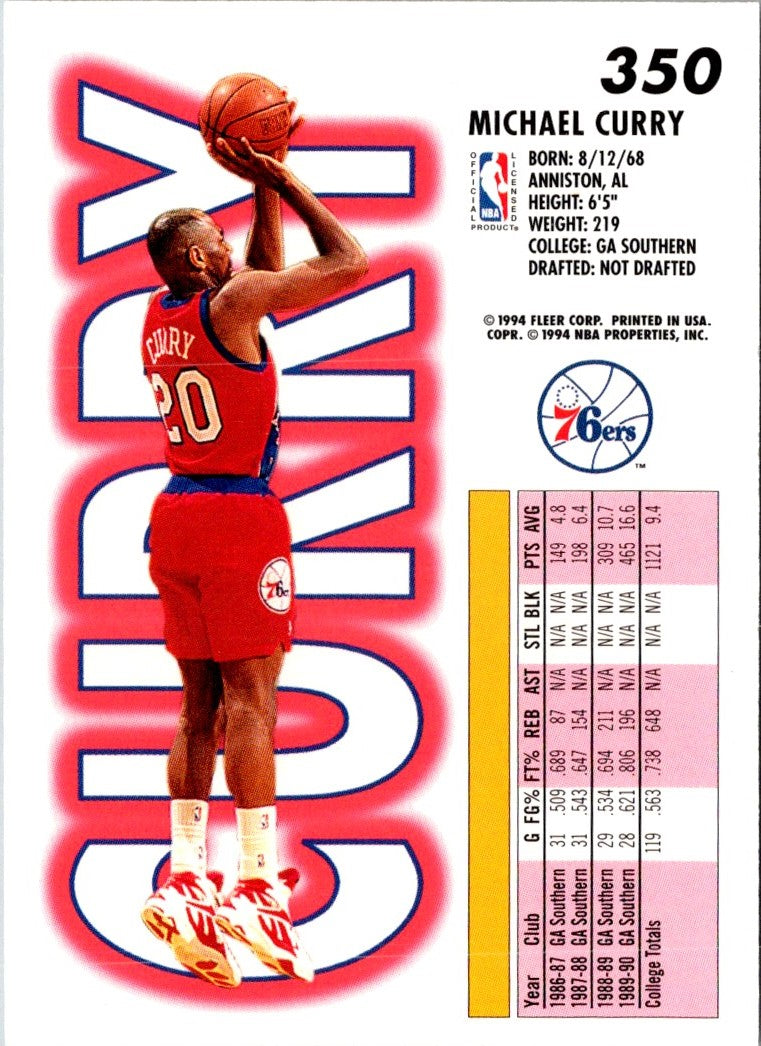 1993 Fleer Michael Curry