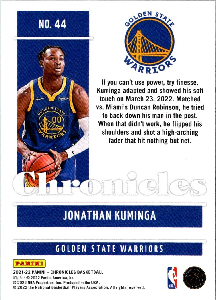 2021 Panini Chronicles Jonathan Kuminga