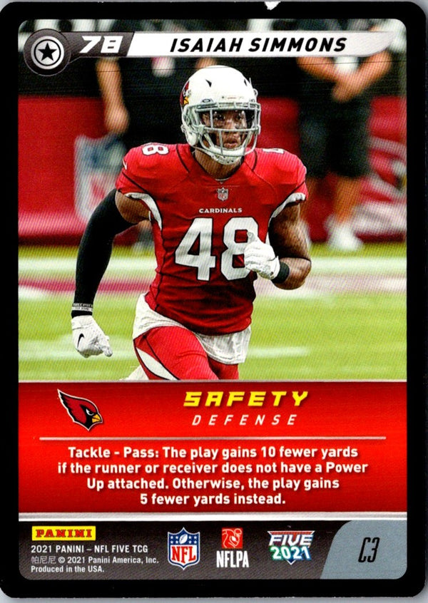 2021 Panini Red Isaiah Simmons #180