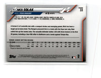 2020 Topps Chrome Nick Solak #33 Rookie