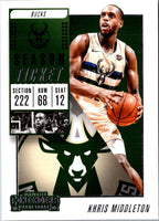 2018 Panini Contenders Game Ticket Red Khris Middleton #31