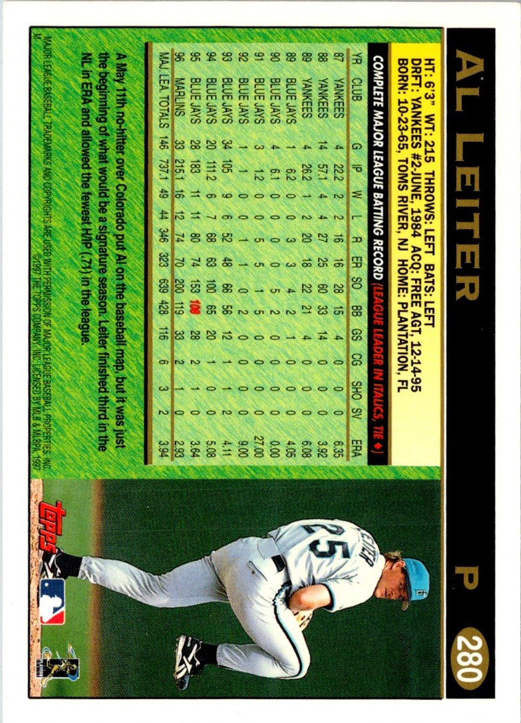 1997 Topps Al Leiter