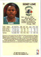 1989 Hoops Sidney Lowe #31 Rookie