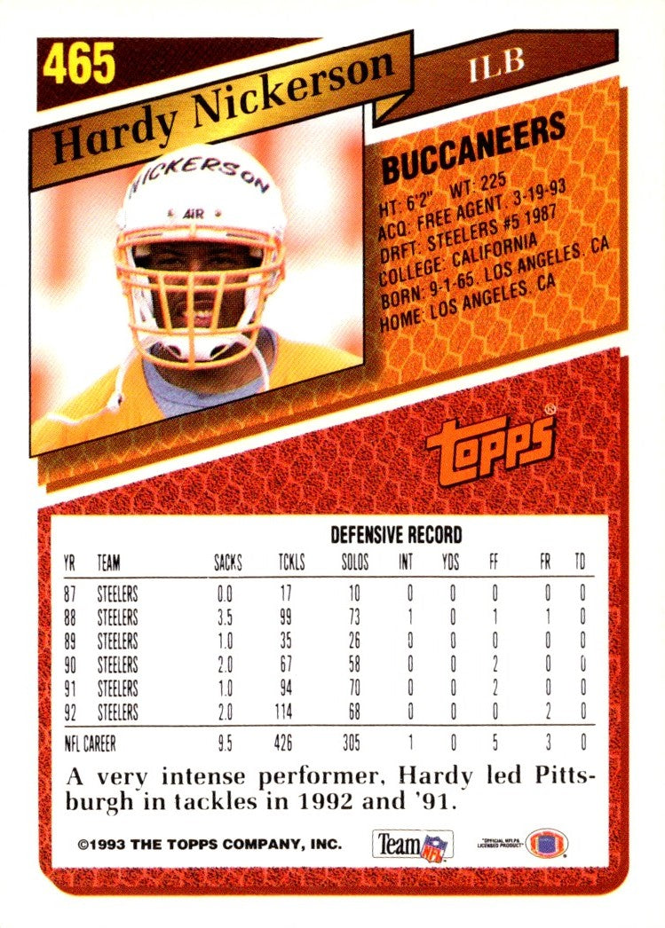 1993 Topps Hardy Nickerson