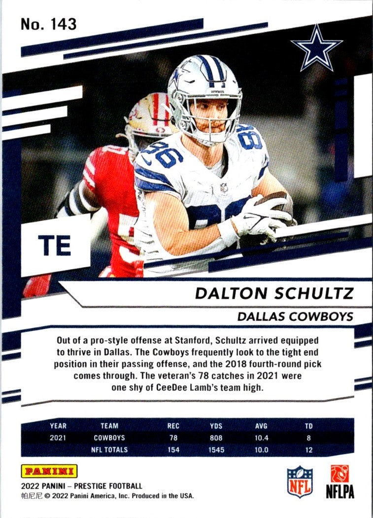 2022 Panini Prestige Dalton Schultz