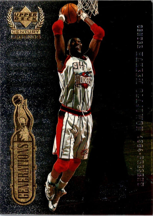 1999 Upper Deck Century Legends Generations Hakeem Olajuwon/Moses Malone #NNO