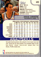 2000 Topps Heritage Doug Christie #120