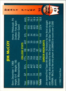 1992 Front Row Draft Picks Jim McCoy