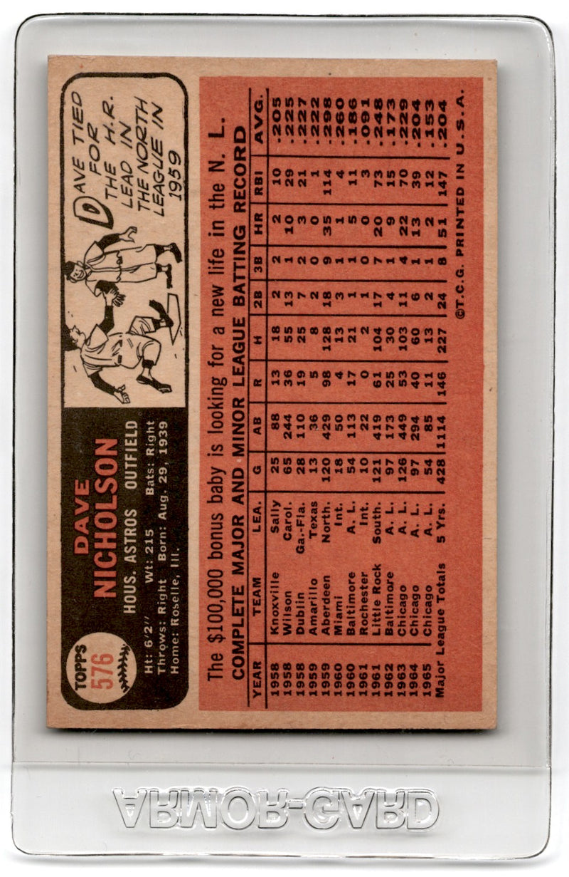 1966 Topps Dave Nicholson