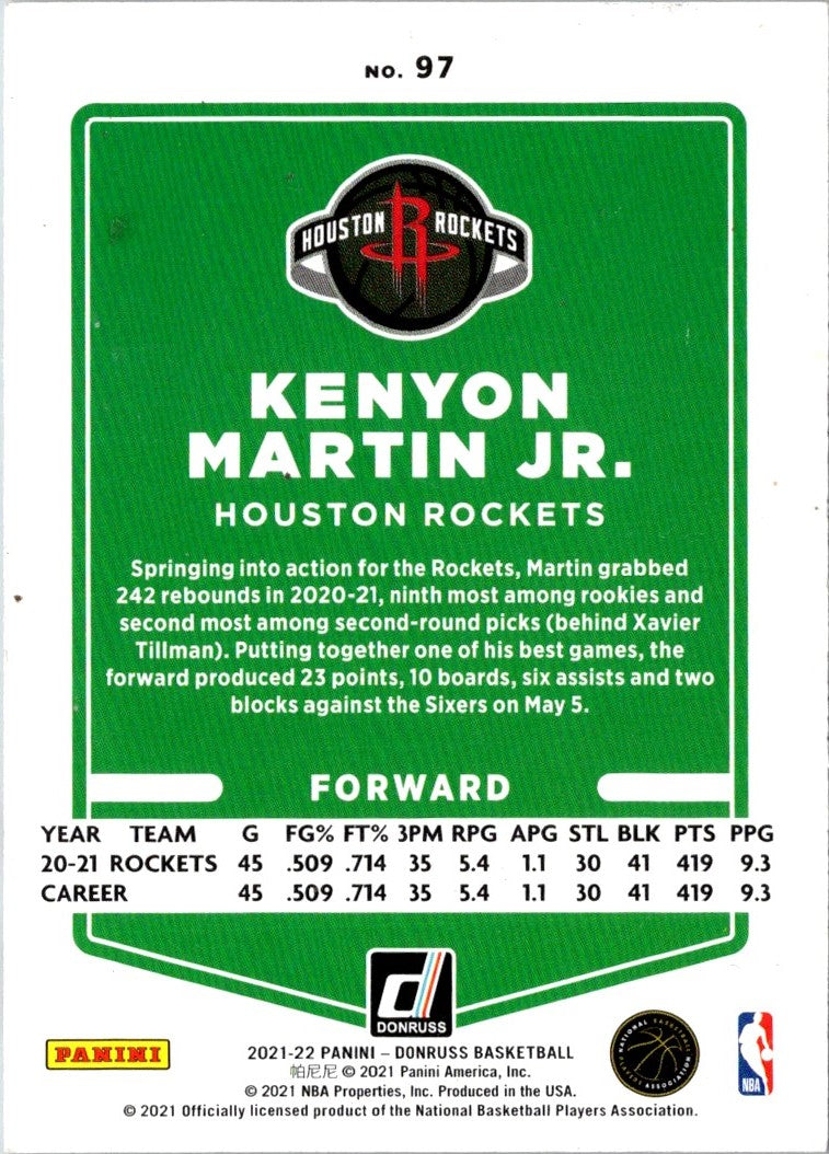 2021 Donruss Holo Red and Gold Laser Kenyon Martin Jr.