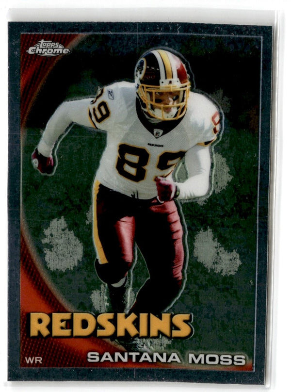 2010 Topps Chrome Refractors Santana Moss #C52