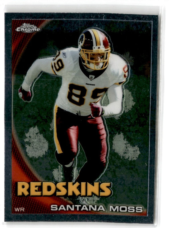 2010 Topps Chrome Refractors Santana Moss #C52