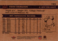 2001 Fleer Tradition Glossy Keith Hamilton #192