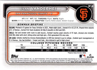 2024 Bowman Prospects Ryan Vanderhei #BP-15