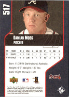 2002 Upper Deck 40-Man Damian Moss #517
