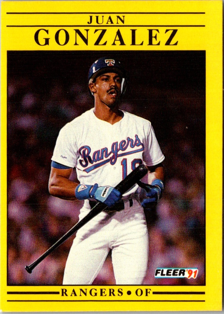 1991 Fleer Juan Gonzalez