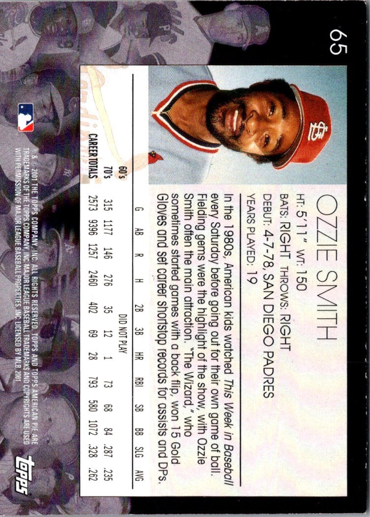 2001 Topps American Pie Ozzie Smith