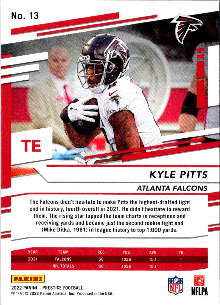 2022 Panini Prestige Kyle Pitts